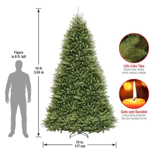 10ft. Unlit Dunhill&reg; Fir Full Artificial Christmas Tree {6}