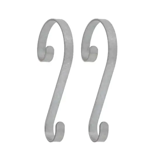 Haute Decor Stocking Scrolls&reg; Real Galvanized Stocking Holders, 2ct. {1}