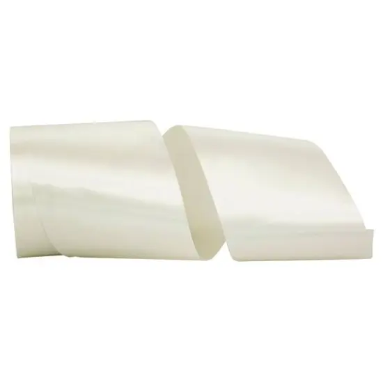 JAM Paper 4" x 55yd. Perfect Printer Satin Ribbon Ivory {1}