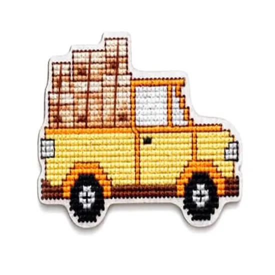 RTO Truck Wooden Cross Stitch Kit {1}