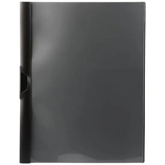 JAM Paper 9" x 12" Plastic Report Cover with Slide Lock Clip, 20ct. Black {1}