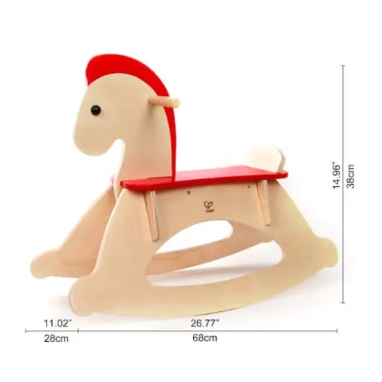 Hape Rock & Ride Beige Wooden Rocking Horse {3}