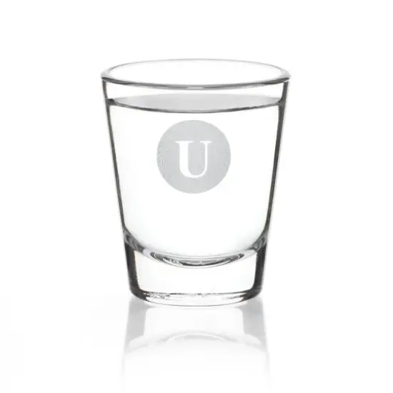 Hortense B. Hewitt Co. Monogram Shot Glass U {1}