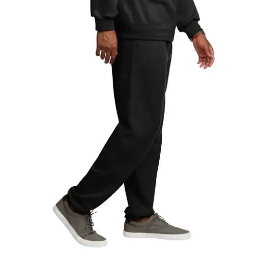 Fruit of the Loom Eversoft Fleece Elastic Bottom Sweatpant Black {5}