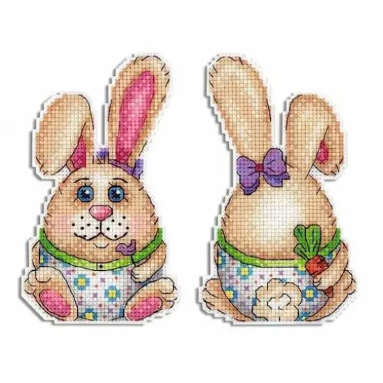 MP Studia Easter Rabbit Plastic Canvas Counted Cross Stitch Kit {1}