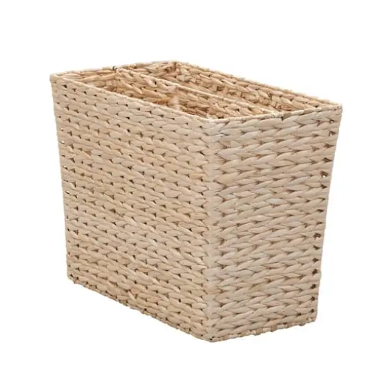 Household Essentials 17" Cattail Wide Side by Side Magazine Rack {1}