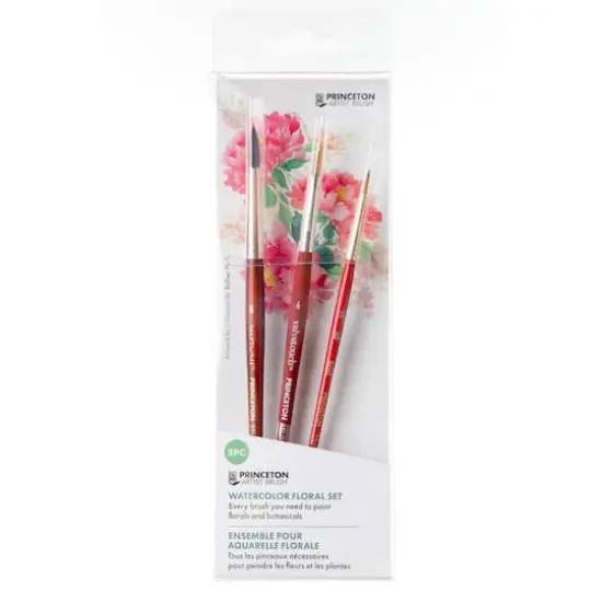 Princeton&trade; Watercolor Floral 3 Piece Brush Set {1}