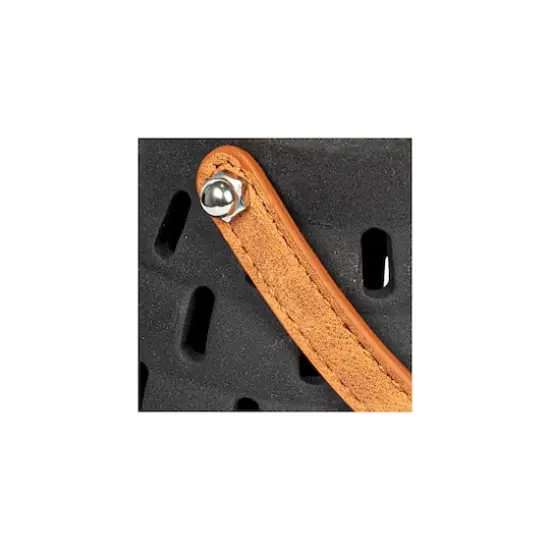 Hello Honey&reg; 7" Black & Brown Stoneware Rechargeable LED Solar Powered Waterproof Lantern {7}