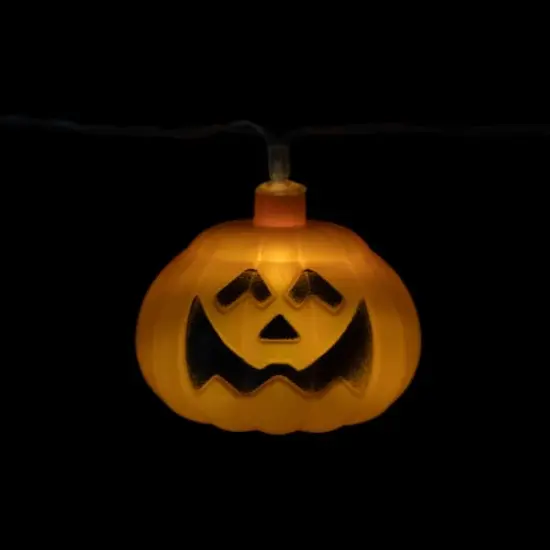 10ct. Jack-O-Lantern LED Warm White String Lights {7}