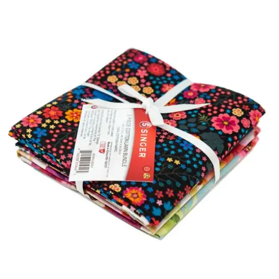 SINGER Voile Print Cotton Lawn Fabric Bundles {1}