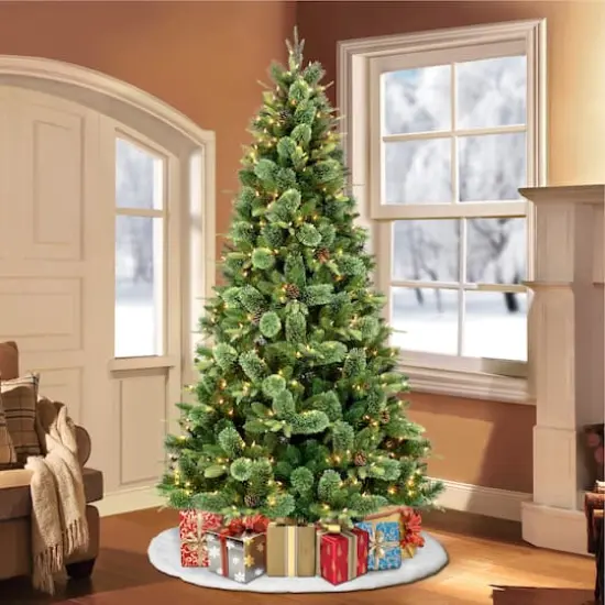 7.5ft. Pre-Lit Montana Pine Artificial Christmas Tree, Clear Lights {4}