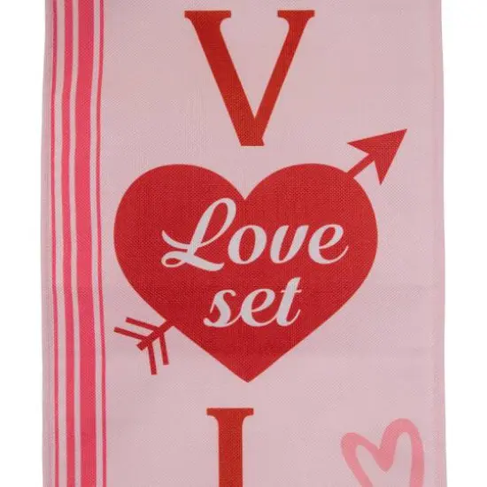 71" Welcome & Happy Valentine's Day Outdoor Door Banners Set {7}
