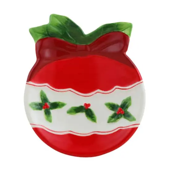 6" Ornament & Tree Ceramic Trinket Tray Set {7}