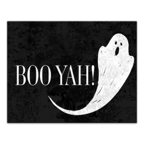 Boo Yah Ghost 11" x 14" Canvas Wall Art {1}