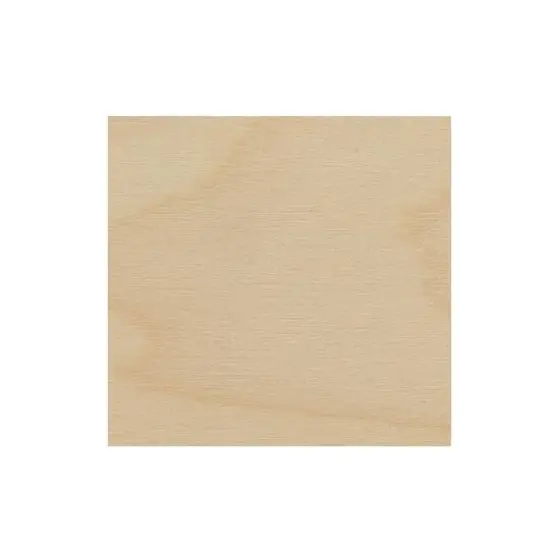 Essentials by Leisure Arts 24 Pack 3" x 3" Square Flat Wood Shape {1}