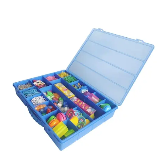 14" Plastic Craft Case by Creatology&trade; Blue {3}