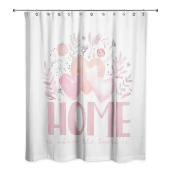 Home Is Where Heart Is Shower Curtain {1}
