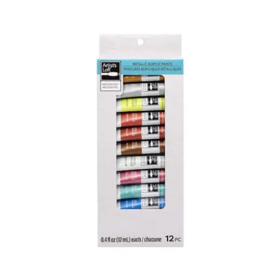 12 Color Metallic Acrylic Paint Set by Artist's Loft&trade; Necessities&trade; {7}