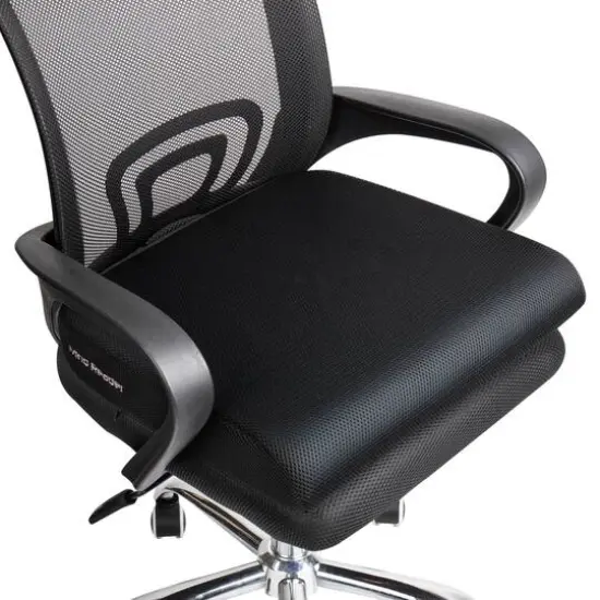 Mind Reader 18" Black Anti-Slip Seat Cushion with Carry Handle {7}