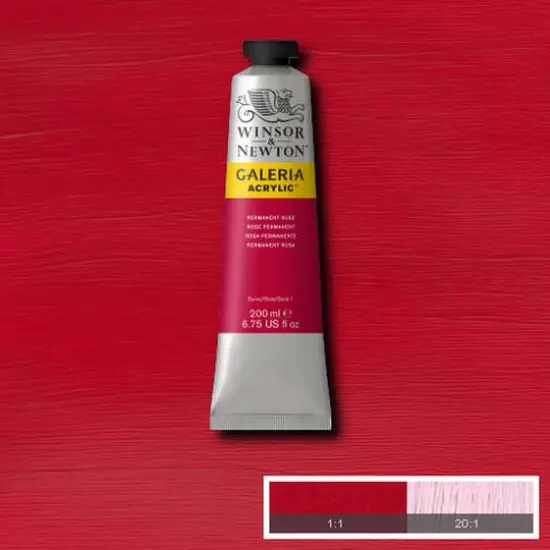 Winsor & Newton&trade; Galeria Acrylic&trade;, 200mL Permanent Rose {3}