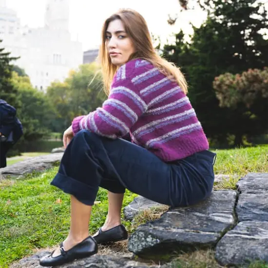 Lion Brand&reg; Feels Like a Dream Yarn Dusty Blue {4}