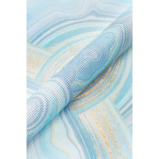 DMC&reg; Charles Craft&reg; 14 Count Aida Fabric, 15'' x 18'' Blue Agate Print {3}