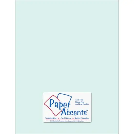 PA Paper™ Accents Muslin 8.5" x 11" 74lb. Cardstock, 25 Sheets Sea Salt {1}