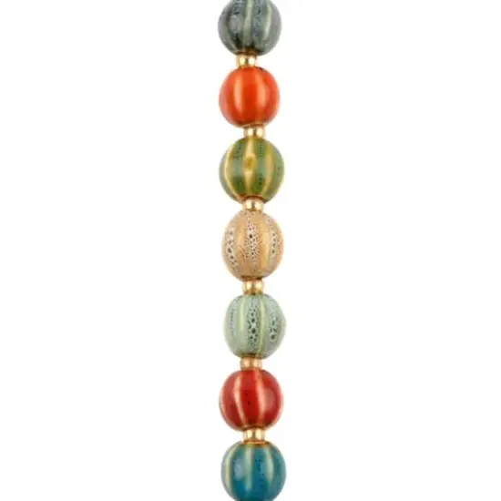 Multicolor Ceramic Round Beads, 11mm by Bead Landing&trade; {1}