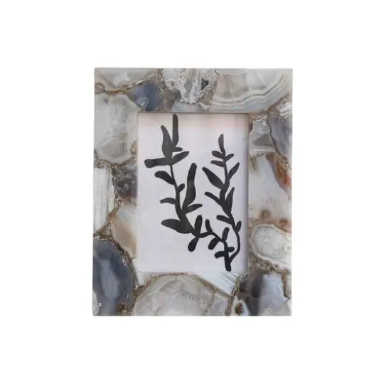 Hello Honey&reg; 5" x 7" Multicolor Agate Photo Frame {3}