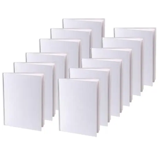 Ashley Productions White Portrait Style Hardcover Blank Book, 12ct. {1}