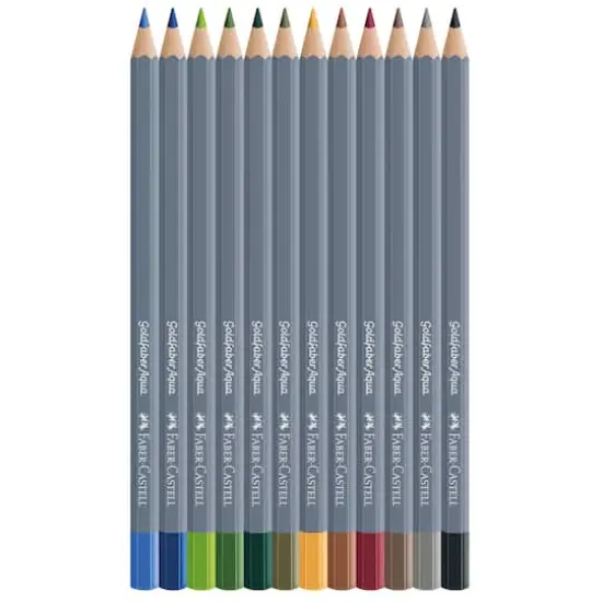 Faber-Castell&reg; Goldfaber Aqua 12 Color Landscape Watercolor Pencil Set {3}