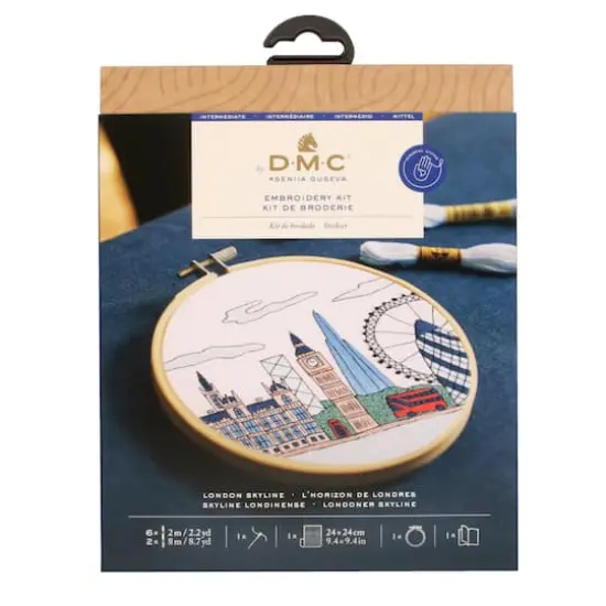 DMC&reg; London Intermediate Embroidery Kit with Hoop {3}