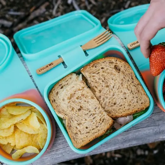 Silipint&reg; Sandwich Size Silicone Go Go Bowls, 2ct. Deep Pool {7}