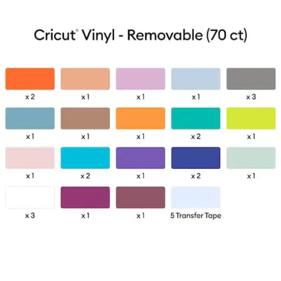 Cricut&reg; Removable Vinyl, Ultimate Sampler {4}