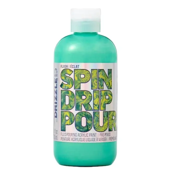 FolkArt&reg; Drizzle&trade; Pre-Mixed Acrylic Pouring Paint, 9oz. Lucky Flash {1}