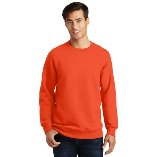 Port & Company&reg; Fan Favorite&trade; Fleece Crewneck Sweatshirt Orange {4}