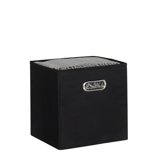 SunnyPoint 10.5" Storage Bin, 4ct. Black {4}