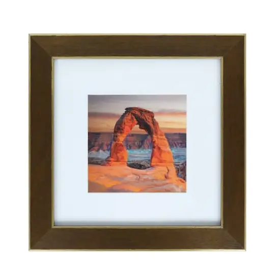 Gallery&trade; Walnut & Gold Trim Frame with Mat by Studio D&eacute;cor&reg; {1}