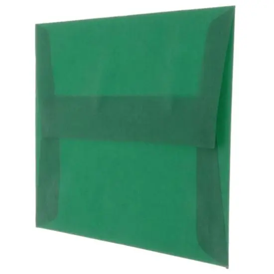 JAM Paper A10 Translucent Vellum Invitation Envelopes, 25ct. Racing Green {4}