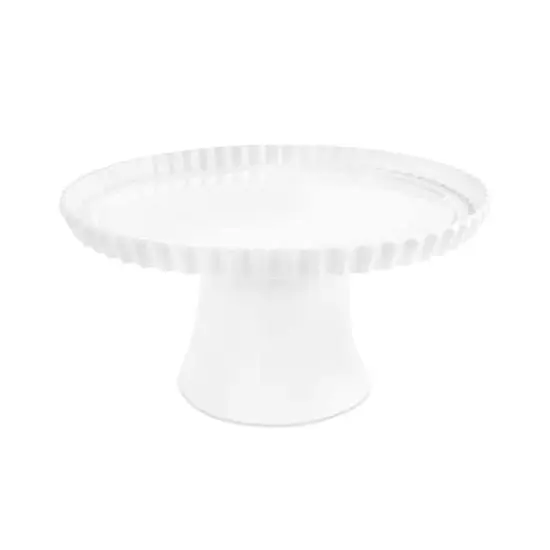 10" White Melamine Cake Stand by Celebrate It&trade; {1}