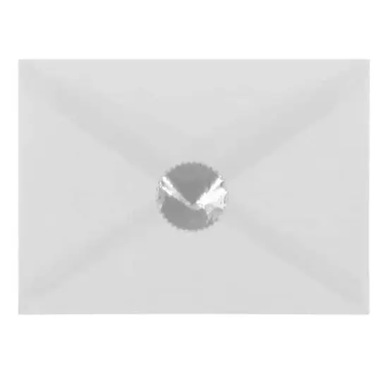 JAM Paper Silver Serrated Edge Circle Label Wafer Seals {3}