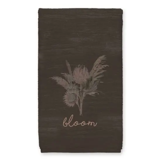 Bloom Protea Tea Towel Set Charcoal {3}