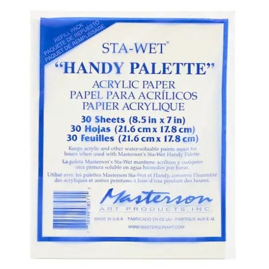 Sta-Wet&reg; Handy Palette Acrylic Paper Refill {1}