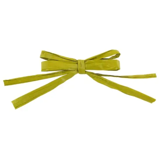 JAM Paper 0.25" 2 Strand Raffia Twist Tie Bows, 100ct. Basil {1}