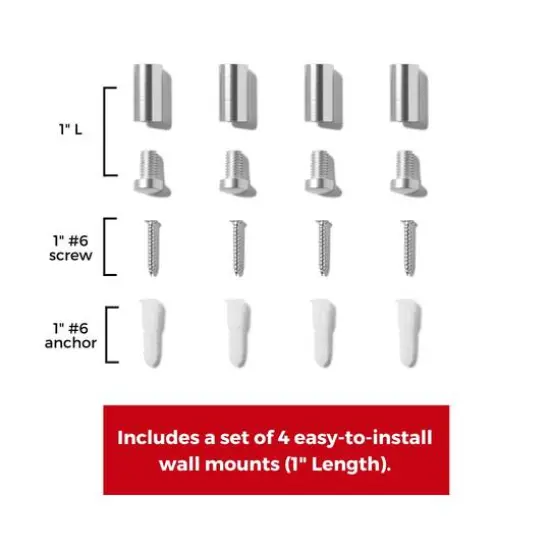 Cool Modern Frames 2 Pack Clear Acrylic Float Frame with Silver Hardware {7}