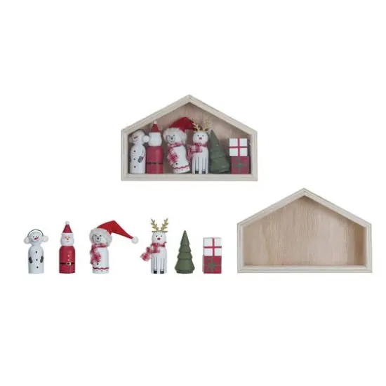 Hello Honey&reg; Wood Holiday Icons in House Set {1}