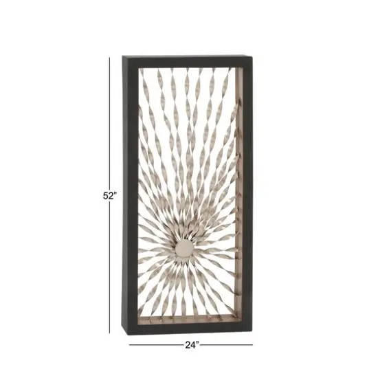 Silver Contemporary Abstract Metal Wall D&eacute;cor {4}