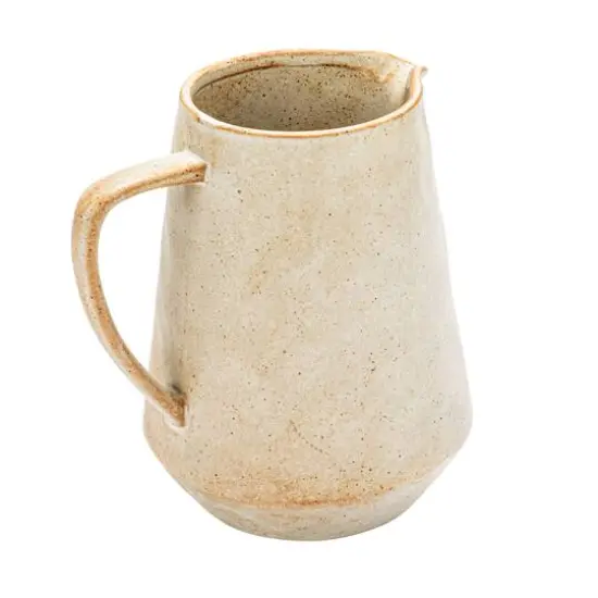 Hello Honey&reg; 2.5qt. Cream Reactive Glaze Stoneware Pitcher {1}