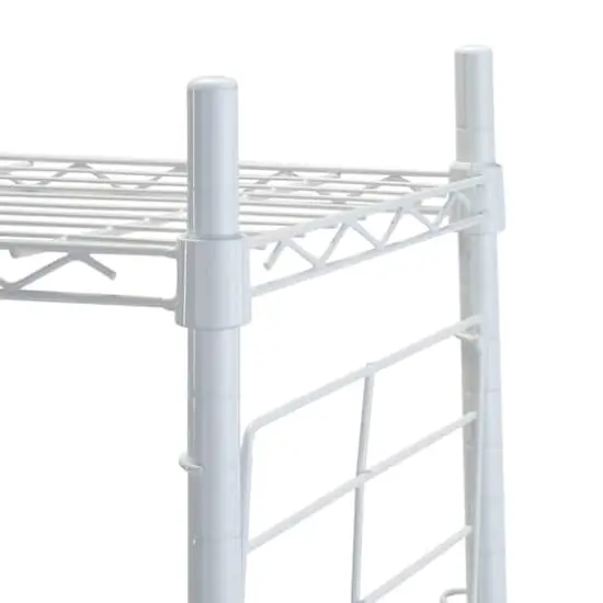 Organize it All White Steel Etagere Adjustable Shelves {6}