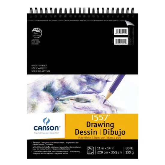 Canson&reg; 1557&reg; Artist Series Pure White Drawing Pad {2}